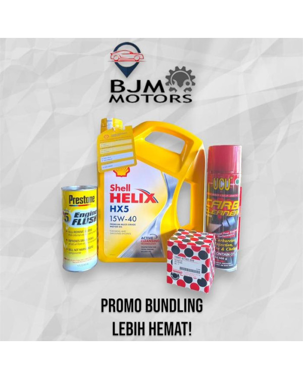 Oli Mobil Shell Helix HX-5 15W-40 (4L) + Bundling