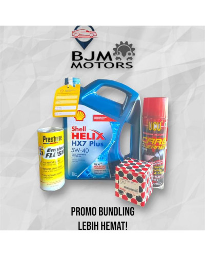 Oli Mesin Mobil Shell Helix HX-7 5W-40 (4L) + Bundling