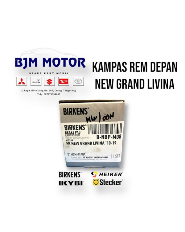 Kampas Rem depan New Grand Livina BIRKENS