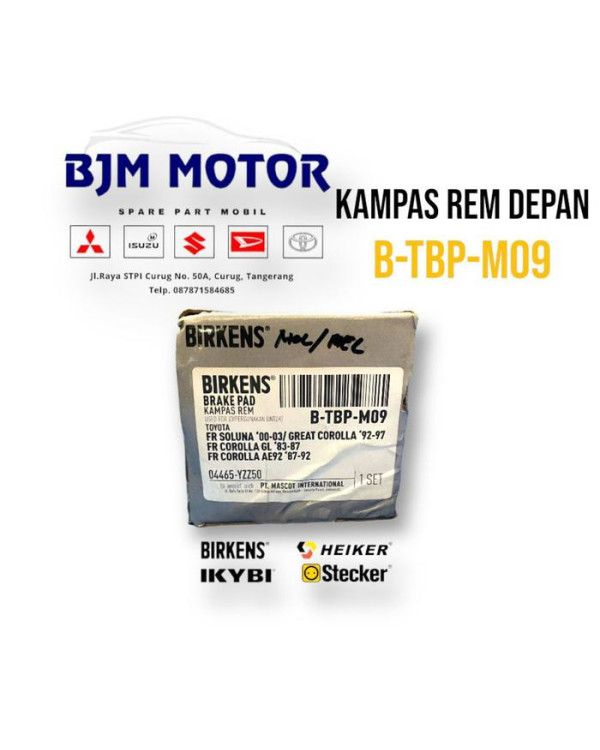 Kampas Rem Depan Soluna,Great Corolla