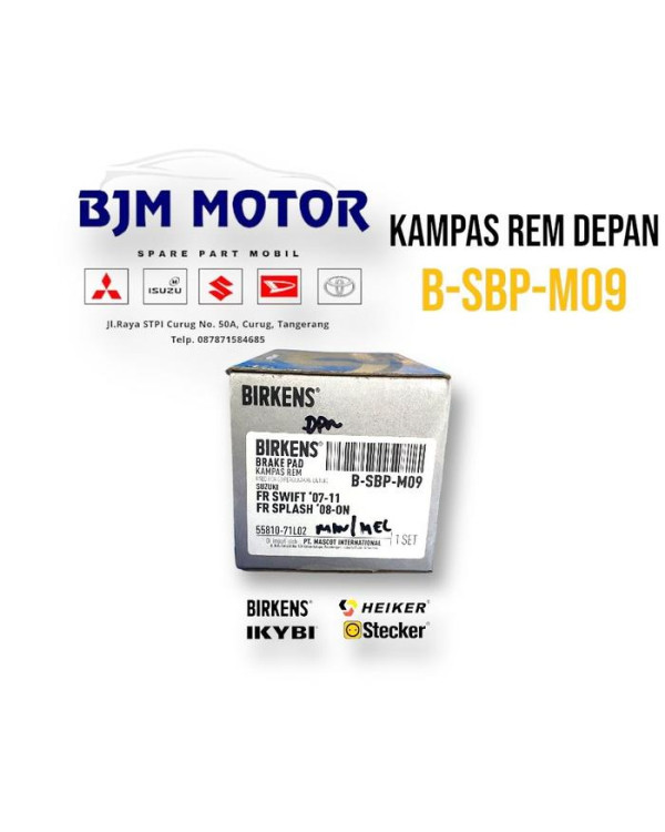 Kampas Rem Depan Swift
