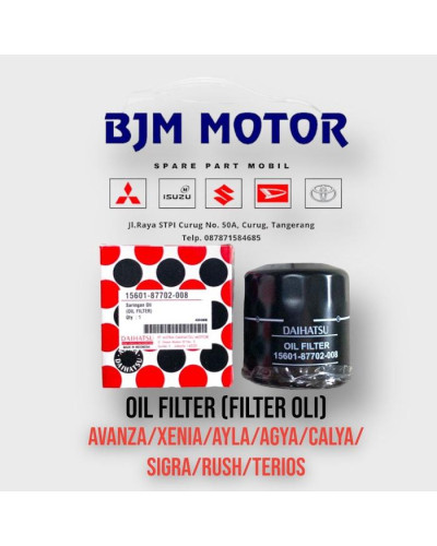 Filter Oli Avanza/Xenia/Agya/Ayla/Calya/Sigra/Rush/Terios Original