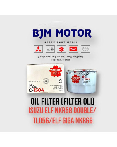 Filter Oli ELF GIGA NKR66/ELF NKR58/TLD56 C-1504 SAKURA