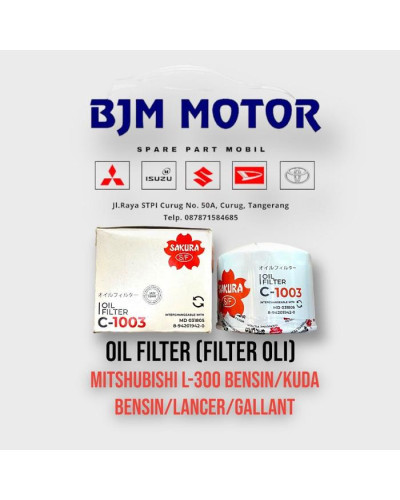 Filter Oli L-300 Bensin/Kuda Bensin/Gallant/Lancer SAKURA