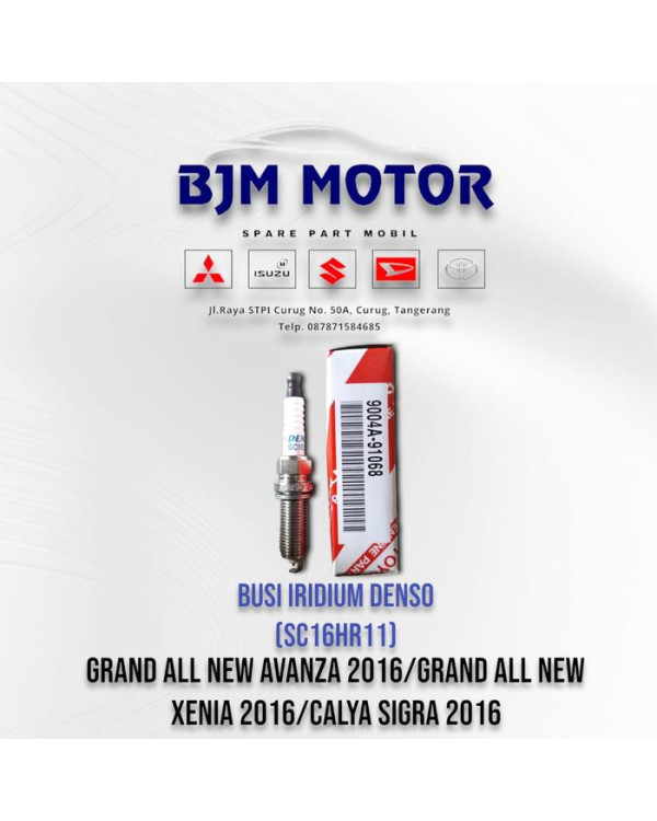 Busi Iridium Denso (SC 16 HR 11) Grand All New Avanza2016 /All Xenia