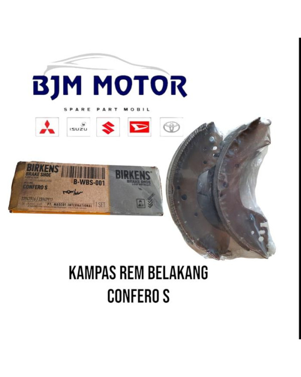 Kampas Rem Belakang Confero S