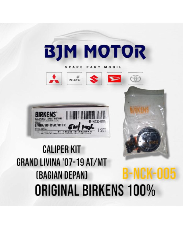 Caliper Kit/Karet Piston Grand Livina 07-19 AT/MT Bagian Depan