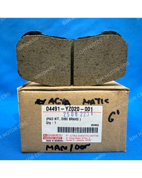 Kampas Rem Depan Agya Ayla Matic Manual Original Asli