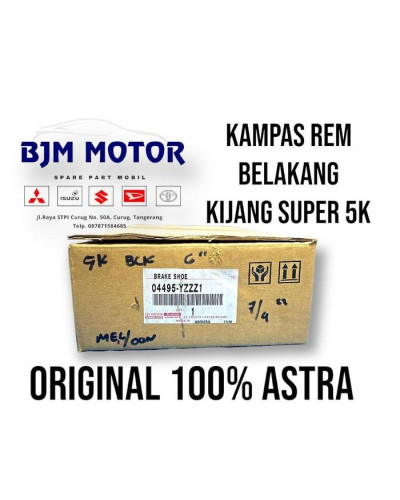 Kampas Rem Belakang Kijang 5K,SUPER,KAPSUL Original/Asli