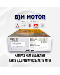 Kampas Rem Belakang Yaris E,J,G,New Vios,Altis MTM Birkens