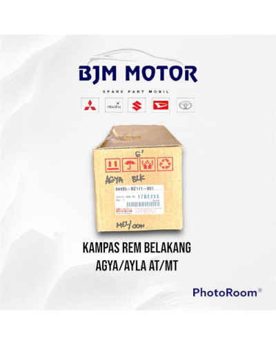 Kampas Rem Belakang Agya,Ayla Original